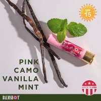 Beeswax Lip Balm - SPF 15 - Pink Camo Vanilla Mint