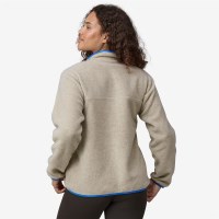 Women's Lightweight Synchilla Snap-T Pullover - Oatmeal Heather w/ Vessel Blue (OHVL)