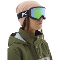 Women's Insight Goggle - Black Frame with Sonar Green & Amber Lenses (203511-040)