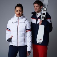 Women's Kate Jacket - White Cloud / Navy / Red