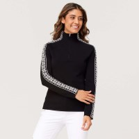 Women's Slalom Zip Neck - Black