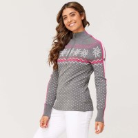 Women's Snowhut Zip Neck - M. Grey