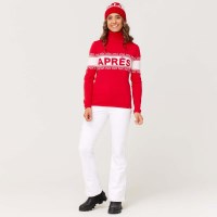 Women's Apres Turtleneck - Racing Red