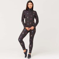 Women's Multi Skiers Black Top - Black