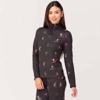 Women's Multi Skiers Black Top - Black