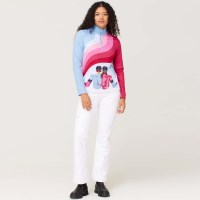 Women's Ski Disco Top - Pinks / Blues