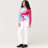 Women's Ski Disco Top - Pinks / Blues