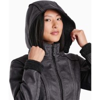 Women's Dani Sherpa Trench Jacket - Raven