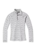 Women's Merino 250 Base Layer Pattern 1/4 Zip - Light Gray Mountain Fairisle - Women's Merino 250 Base Layer Pattern 1/4 Zip                                                                                                         