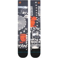 Brand Love Mid Poly Snow Sock - Black