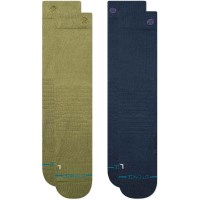 Iconic Mid Poly Snow Sock 2 Pack - Chive