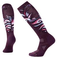 Smartwool Women's PhD Ski Medium Pattern Socks  - Bordeaux