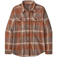 Women's Longsleeve Organic Cotton Midweight Fjord Flannel Shirt - Comstock / Dusky Brown (CMKD)