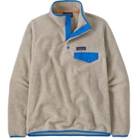 Women's Lightweight Synchilla Snap-T Pullover - Oatmeal Heather w/ Vessel Blue (OHVL)