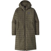 Women's Recycled Down Sweater Parka - Pine Needle Green (PNGR)