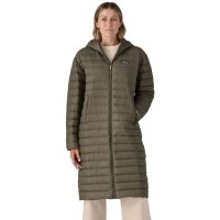 Women's Recycled Down Sweater Parka - Pine Needle Green (PNGR)