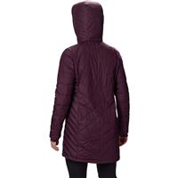 Women's Heavenly Long Hooded Jacket - Black Cherry