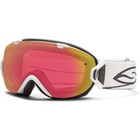 Smith I/OS Goggle - Women's - White Red Frame with Sensor and Platinum Lenses