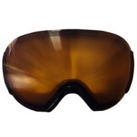 Double Lens Goggle - White Frame w/ Amber Lens (A59)